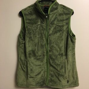 North Face fuzzy fleece vest | worn once!